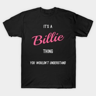 Billie - Personalized First Name Customized For T-Shirt